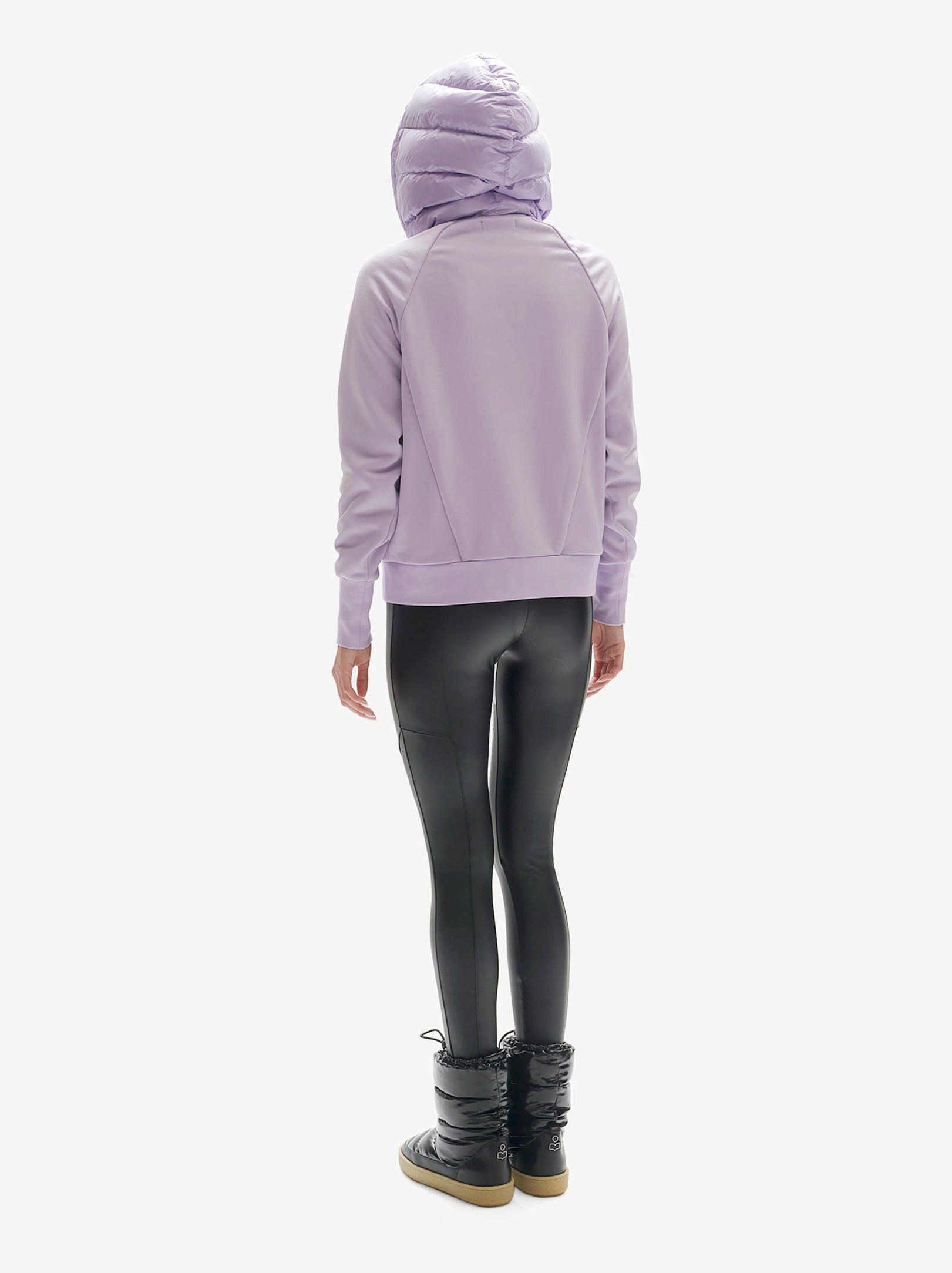 Down Zip Hoodie | Lavender