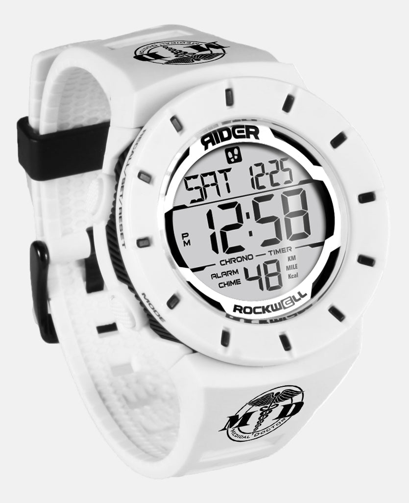 Coliseum Fit™ Forum MD Edition (White/Black) Watch