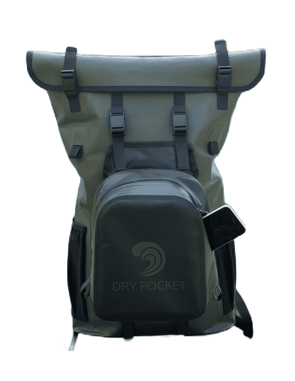 Waterproof Floating Backpack Dry Bag with Shell Bag | Green
