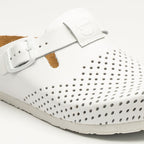 Edita by LEON Women’s Leather Clog | Orthopedic Cork-Style Clog with Adjustable Buckle