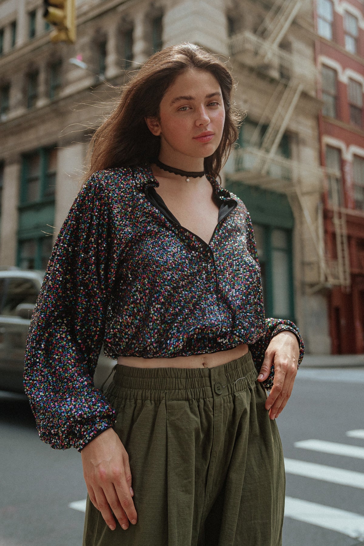 Freedom Calls Sequin Top