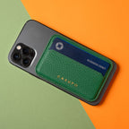 Mag Safe Leather Wallet with RFID | Green