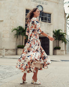 Floral Piping Dress