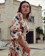 Floral Piping Dress