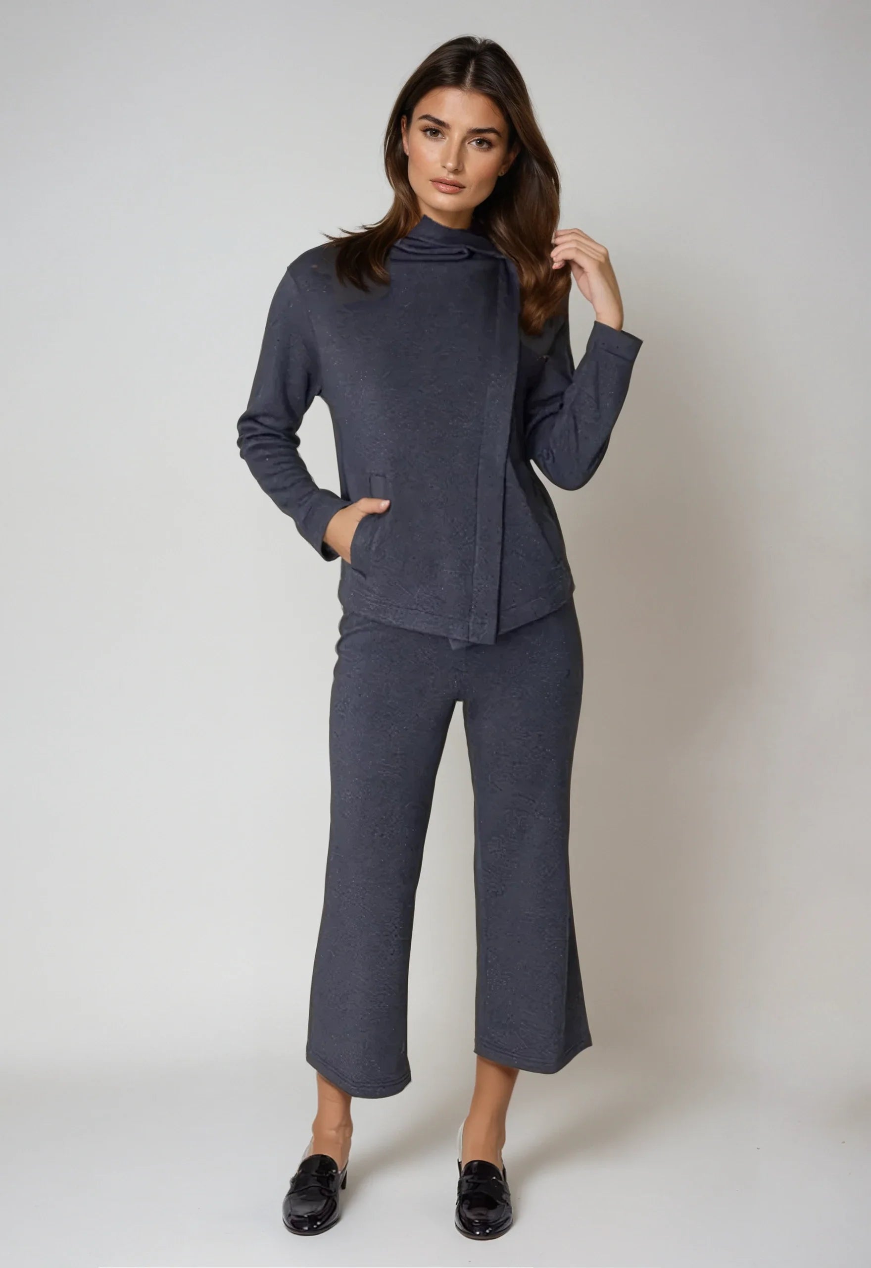 Dakota Hoodie Sweatshirt Jacket | Charcoal