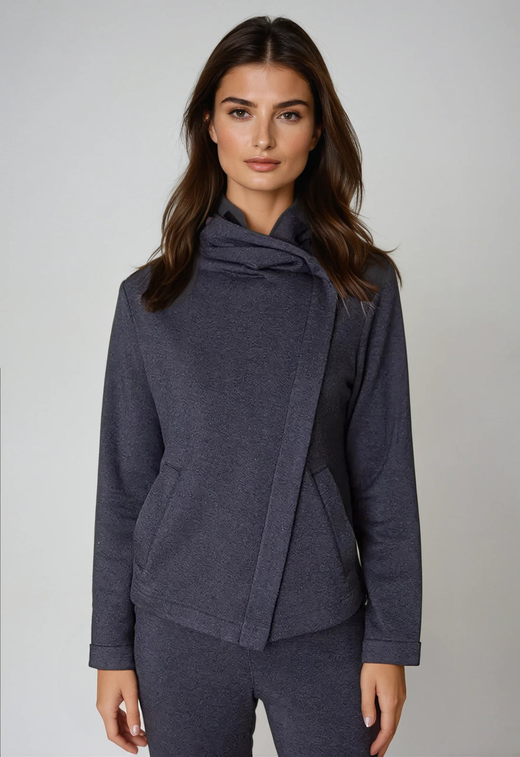 Dakota Hoodie Sweatshirt Jacket | Charcoal
