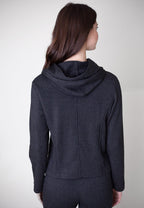 Dakota Hoodie Sweatshirt Jacket | Charcoal