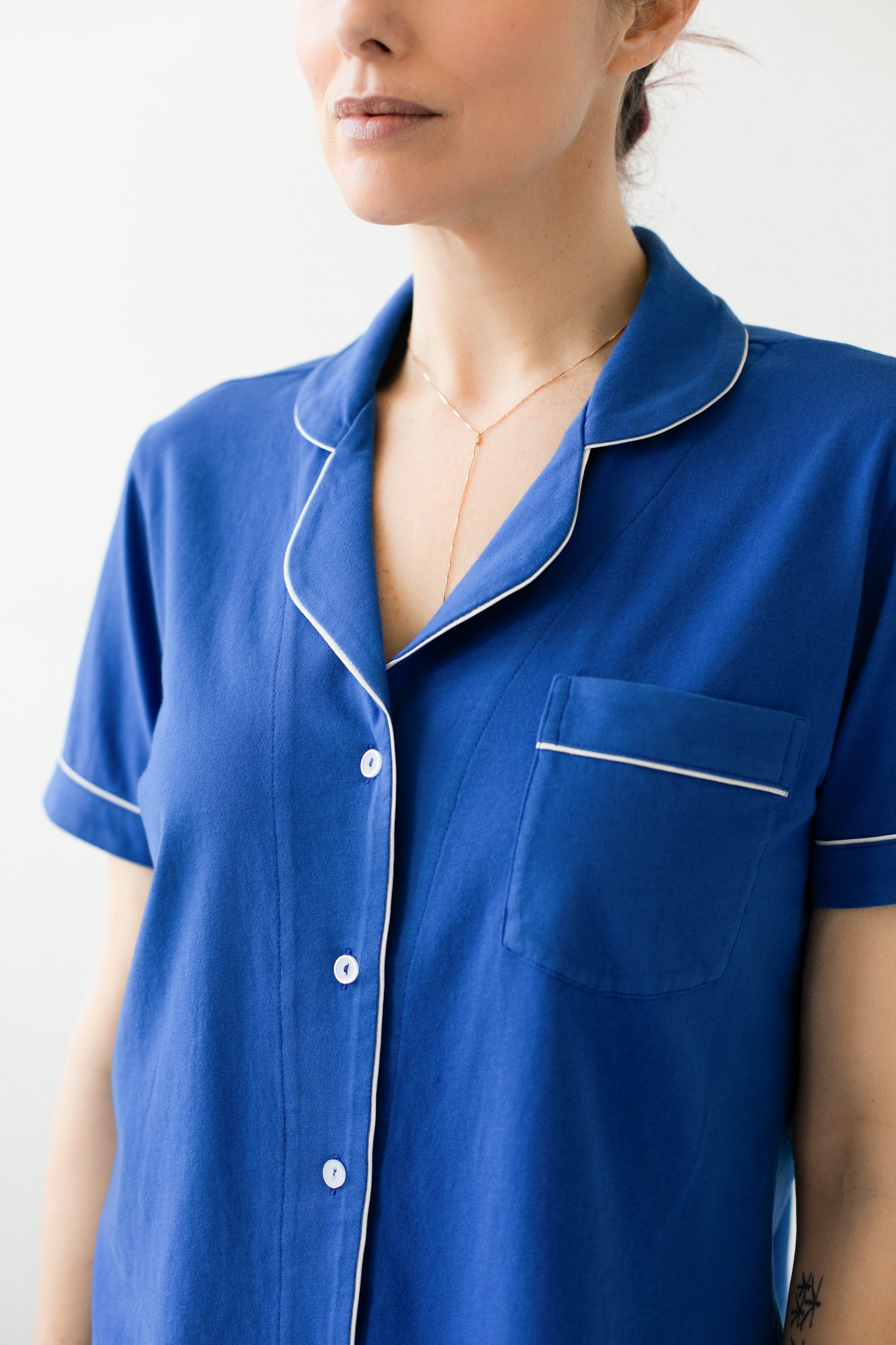 Salua Classic Luxury Capri Pajamas in Brushed Pima Cotton