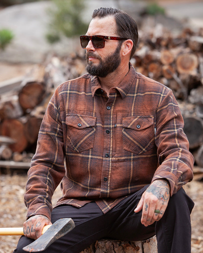 Destroyer Flannel | Burnt Brown