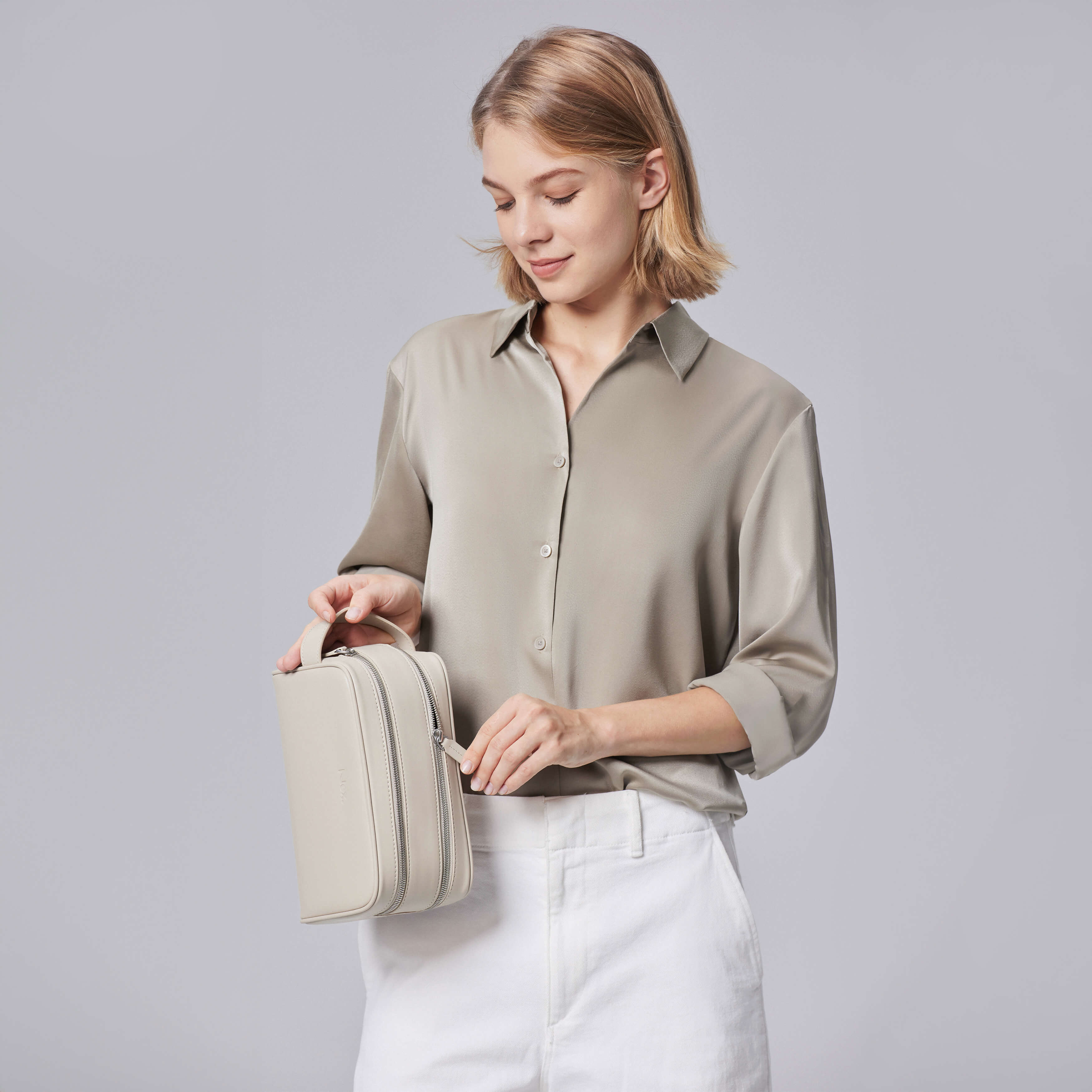 Hawaii Compact Dopp | Beige
