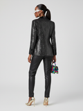 Double-Breasted Blazer Jacket Black | WEST VILLAGE