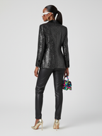 Double-Breasted Blazer Jacket Black | WEST VILLAGE