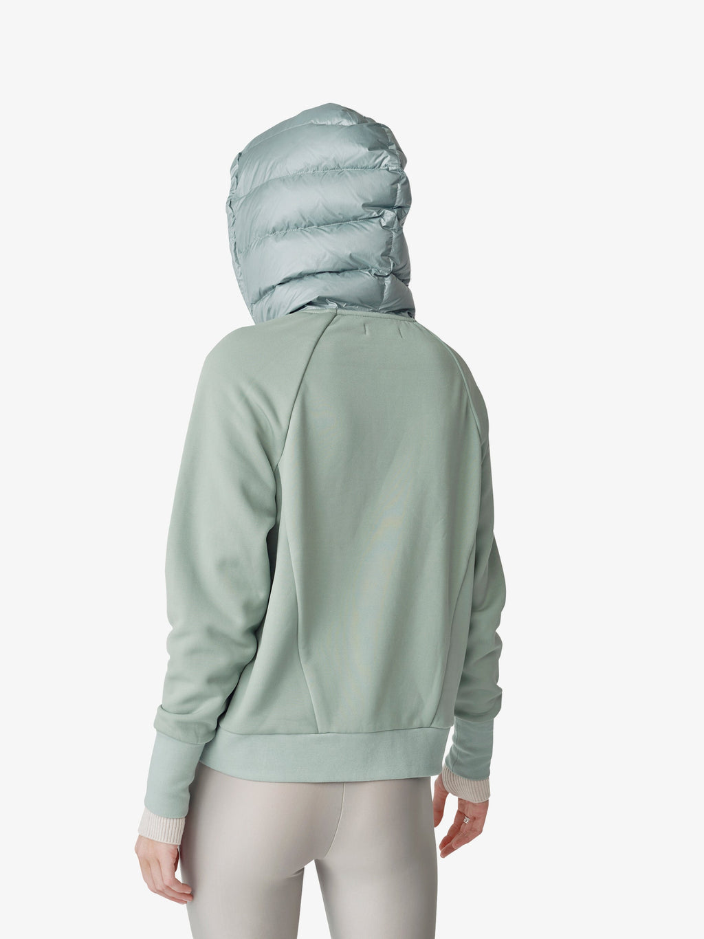 Down Zip Hoodie | Slate Gray