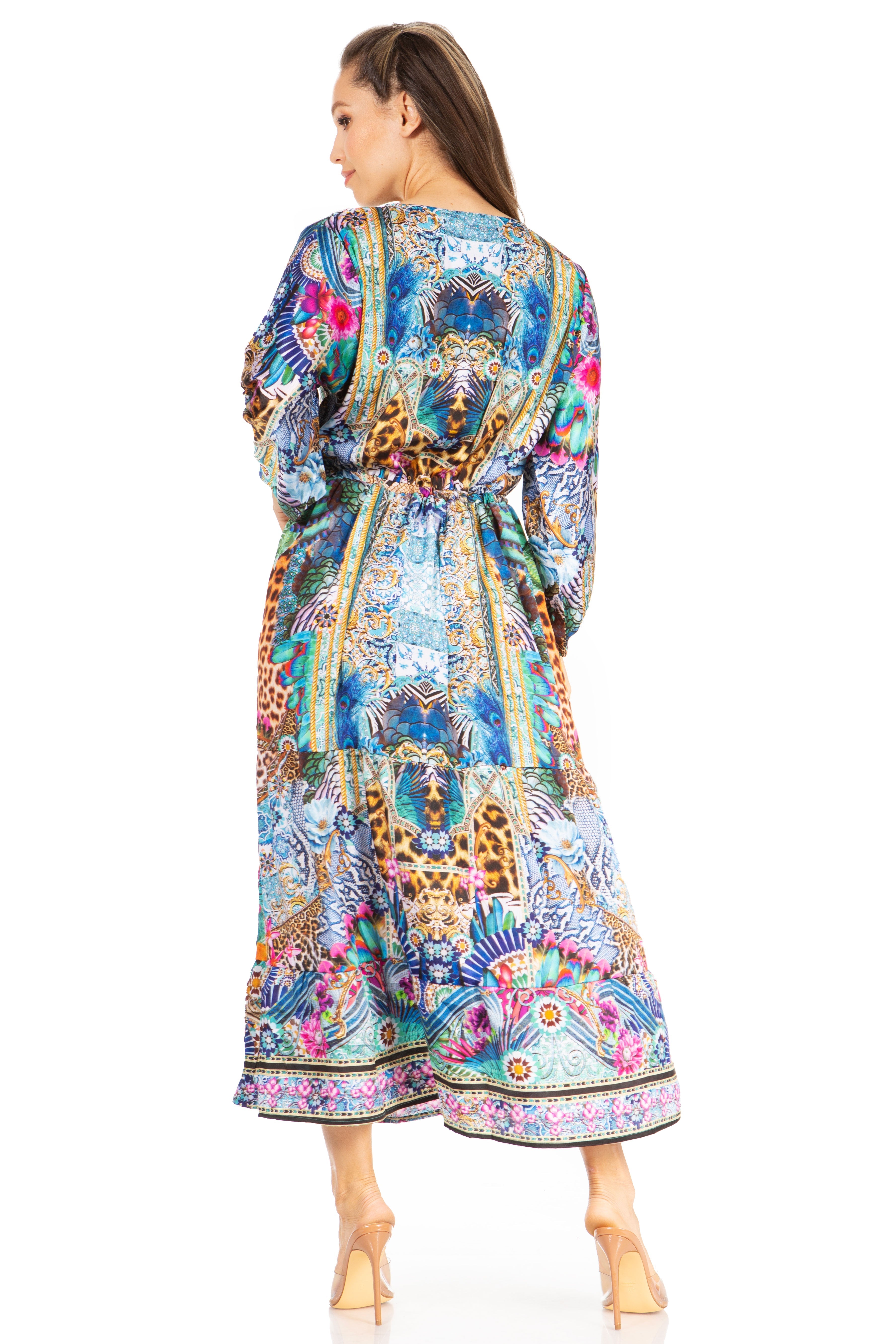 Katty Floral Print Women's Boho Maxi Dress