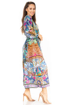 Katty Floral Print Women's Boho Maxi Dress