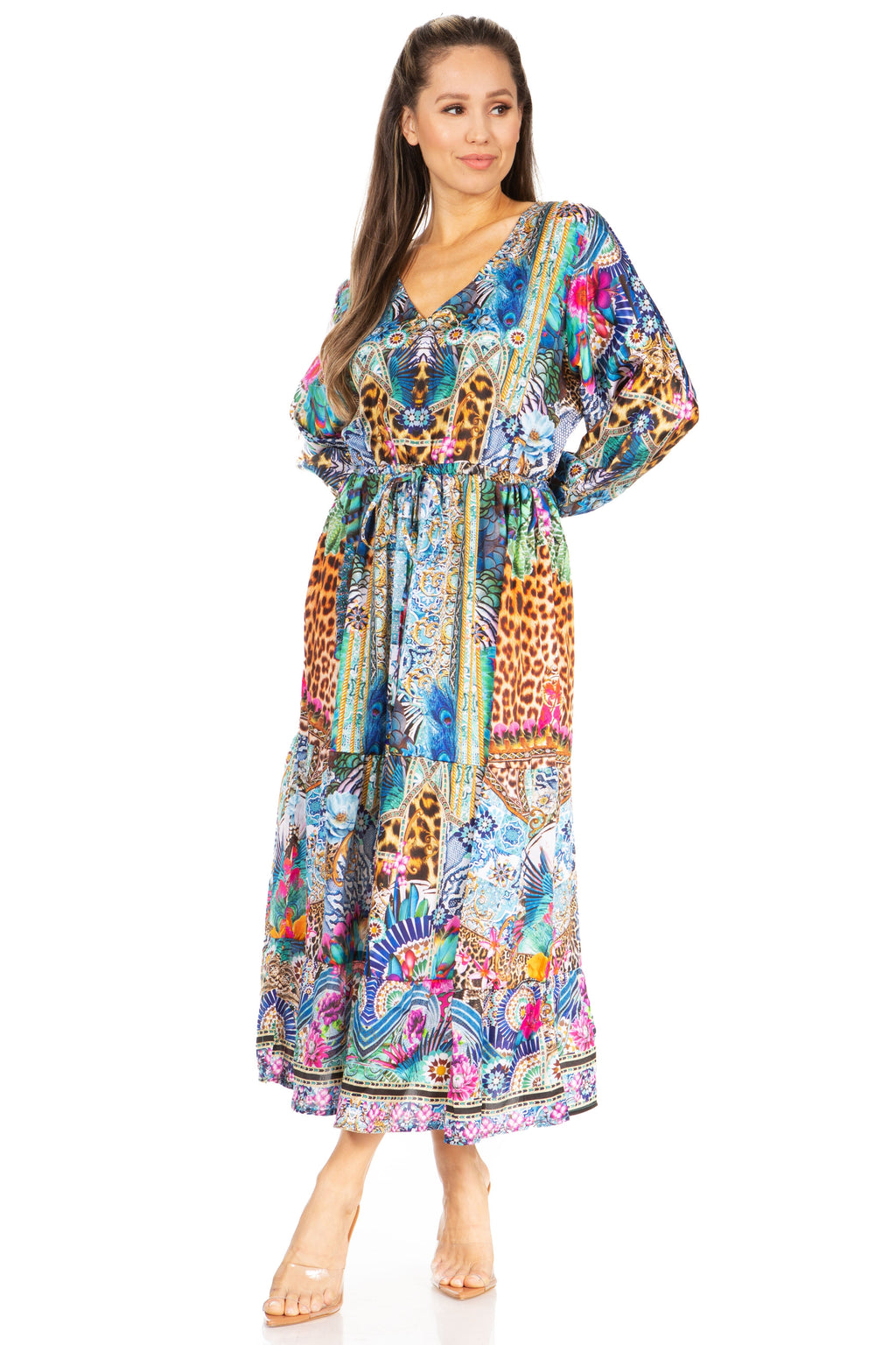 Katty Floral Print Women's Boho Maxi Dress