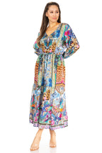 Katty Floral Print Women's Boho Maxi Dress