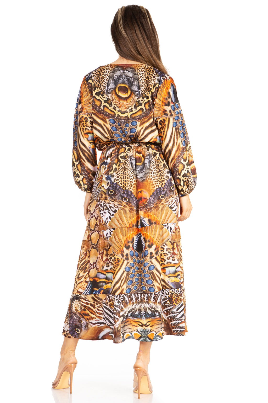 Katty Floral Print Women's Boho Maxi Dress