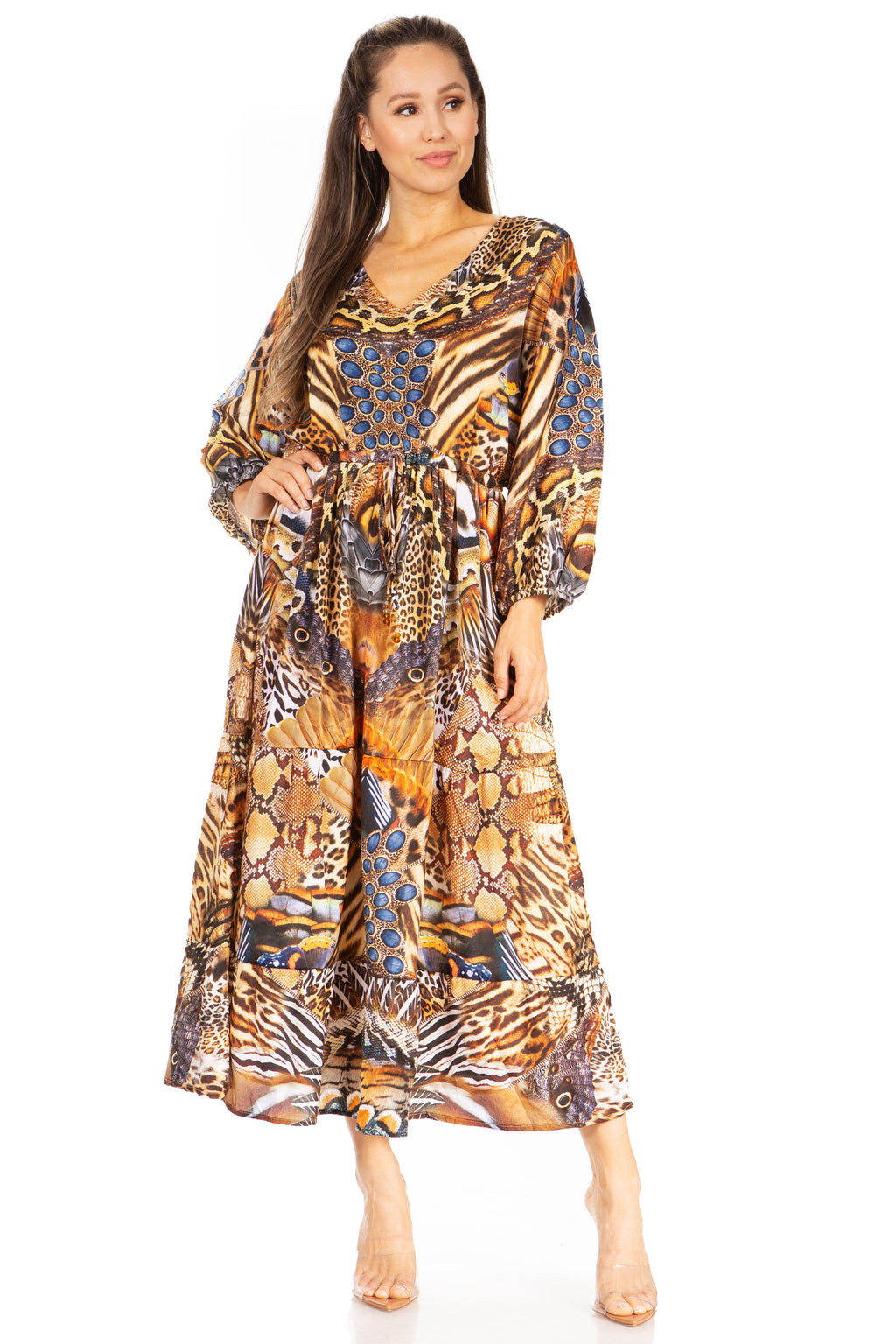 Katty Floral Print Women's Boho Maxi Dress