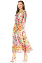 Katty Floral Print Women's Boho Maxi Dress