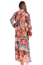 Sakkas Long Sleeves Button Down Spring/Summer Maxi Shirt Dress | Beachwear