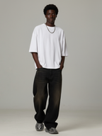 Aero Boxy Crop Tee | White