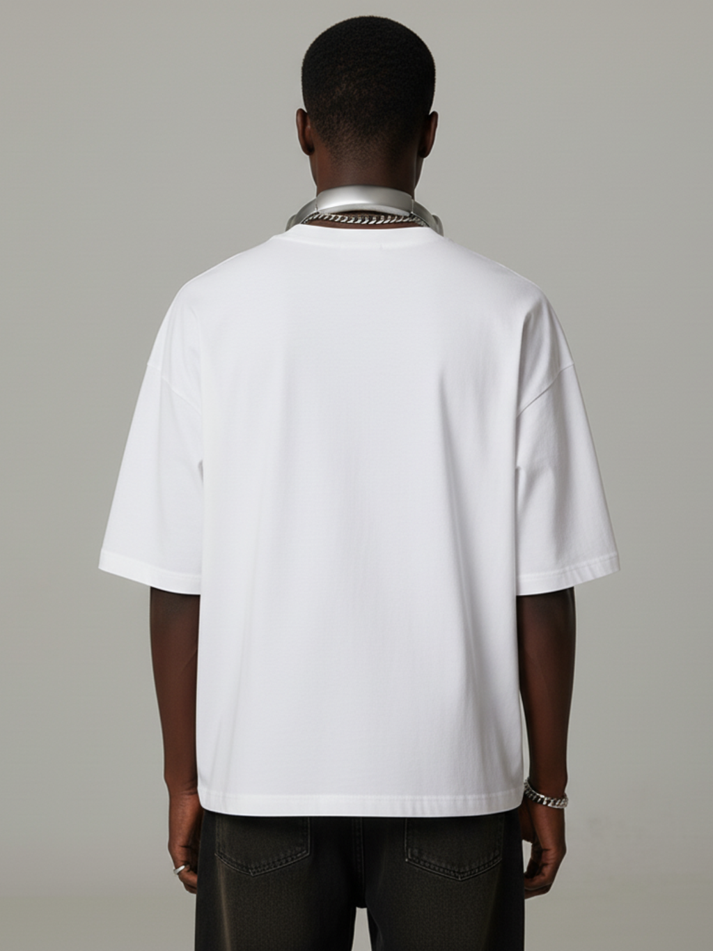 Aero Boxy Crop Tee | White