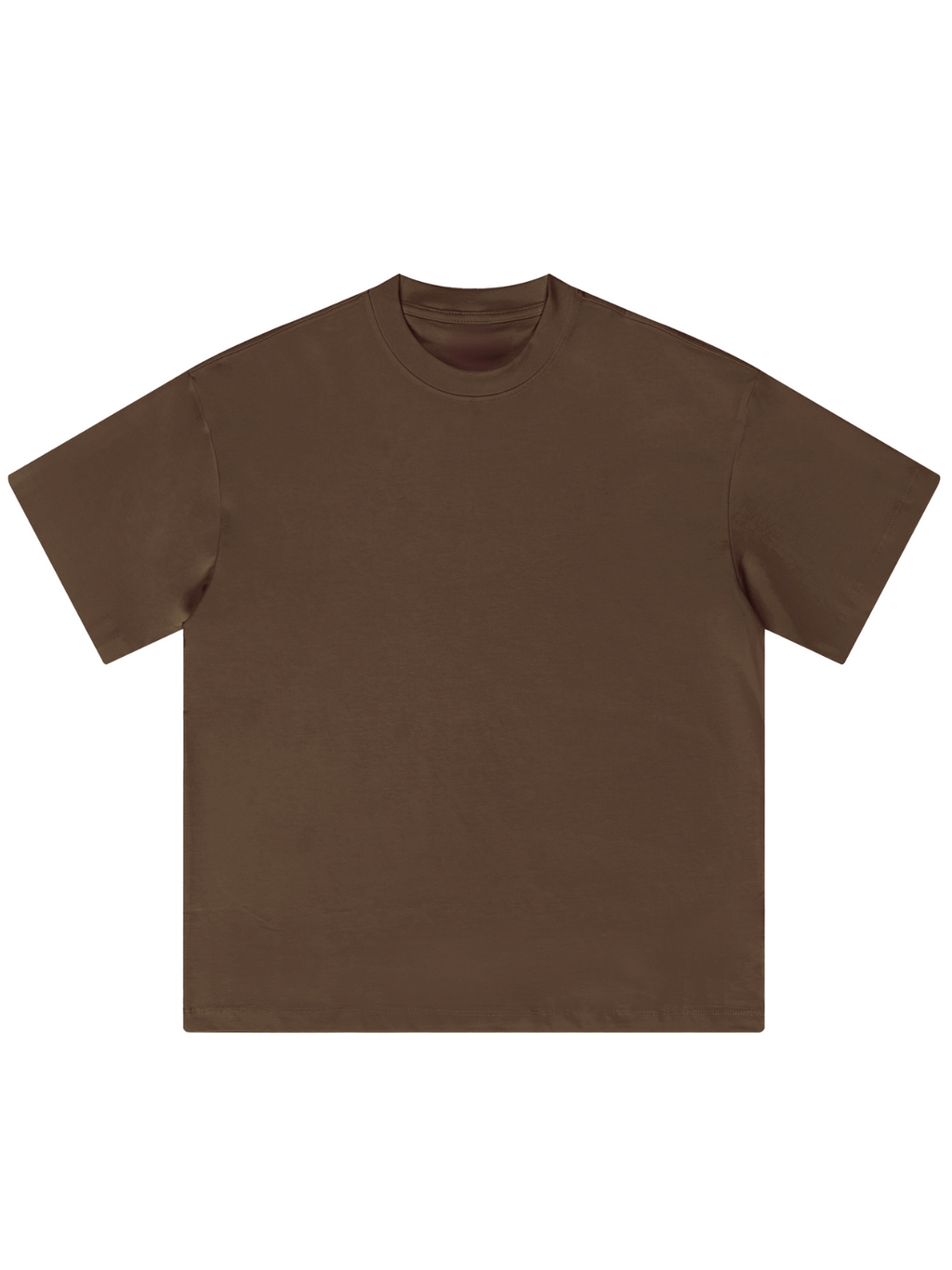 Aero Boxy Crop Tee | Brown