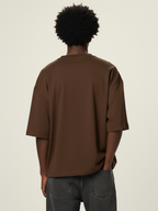 Aero Boxy Crop Tee | Brown