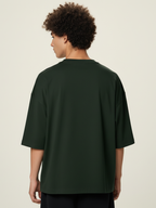 Aero Boxy Crop Tee | Dark Green
