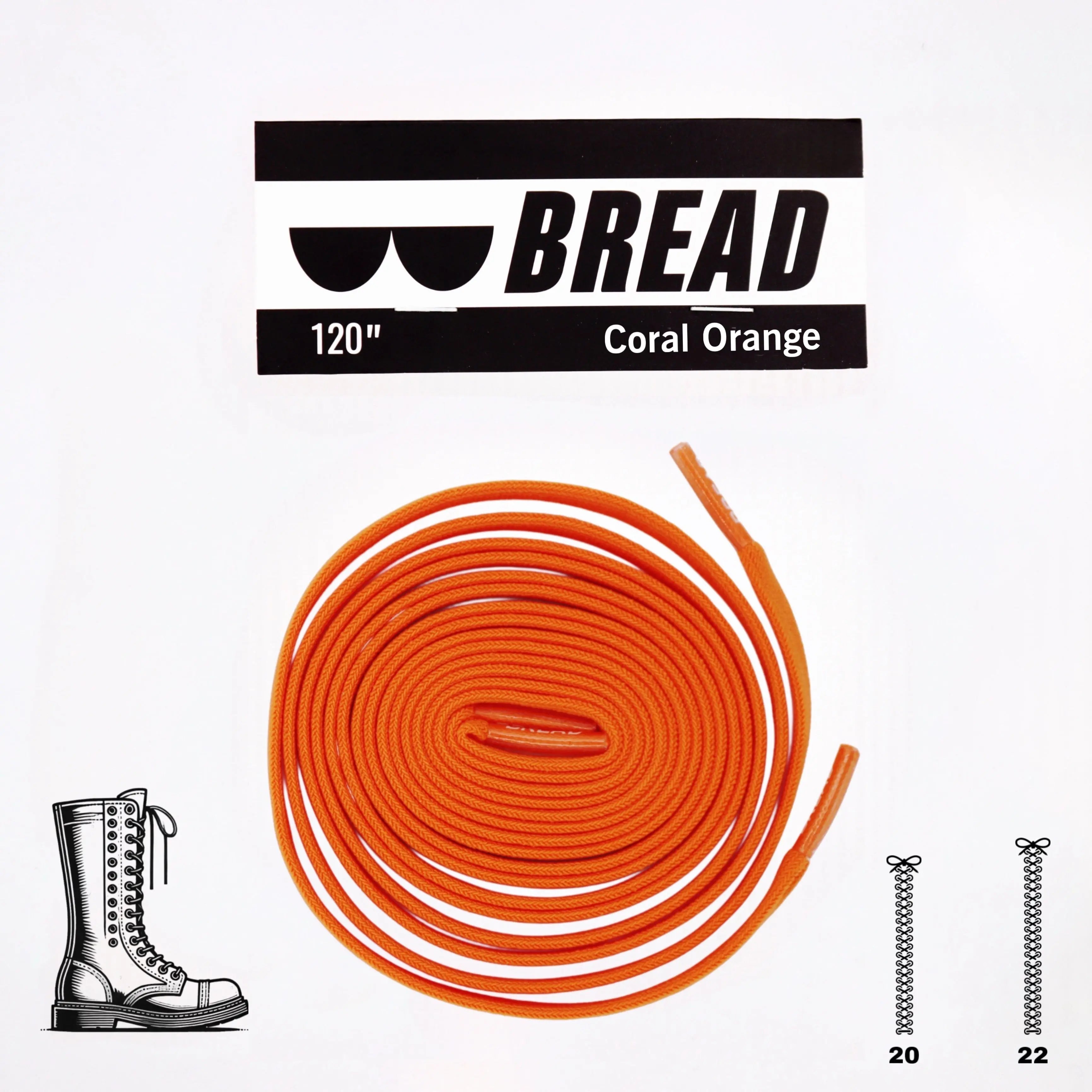 Coral Orange Shoelaces