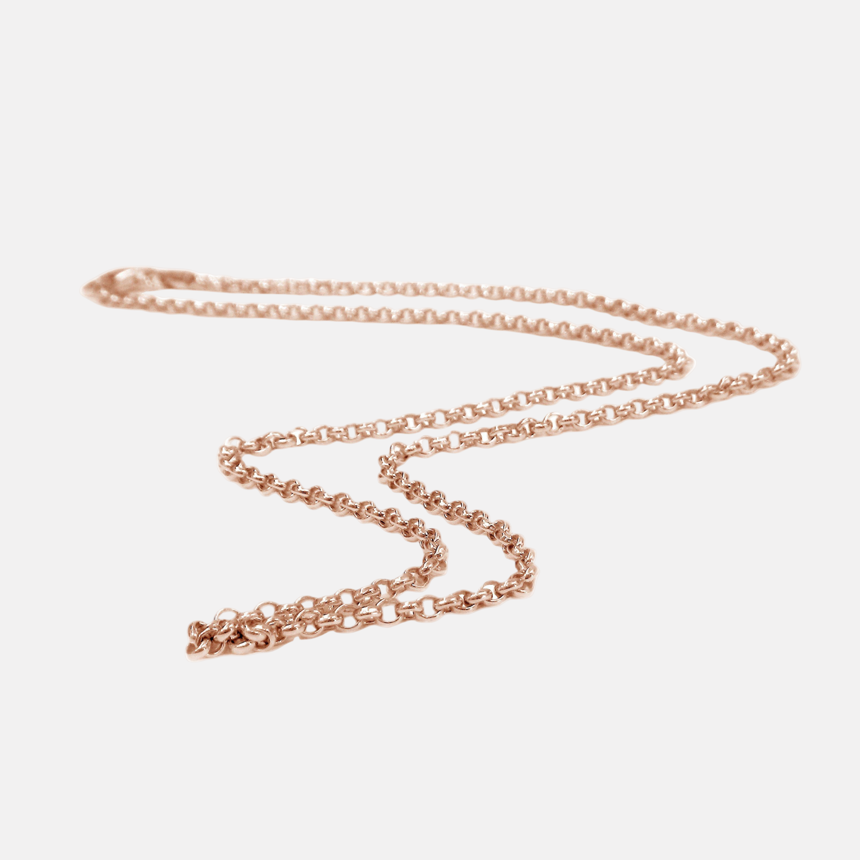 18K Rose-Gold Vermeil Thin Rolo Chain