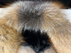 Genuine Silver Fox Fur Leather Hat
