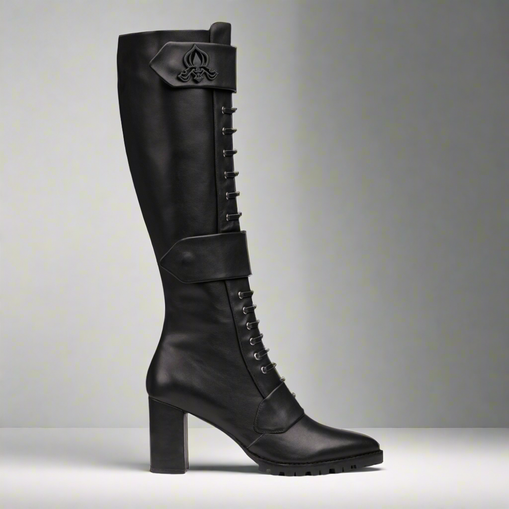Michaela V Aspen Marta | Black Leather Boots