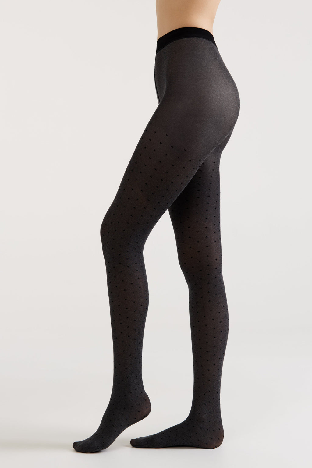 Conte Effect Fantasy Tights | Melange Triangle