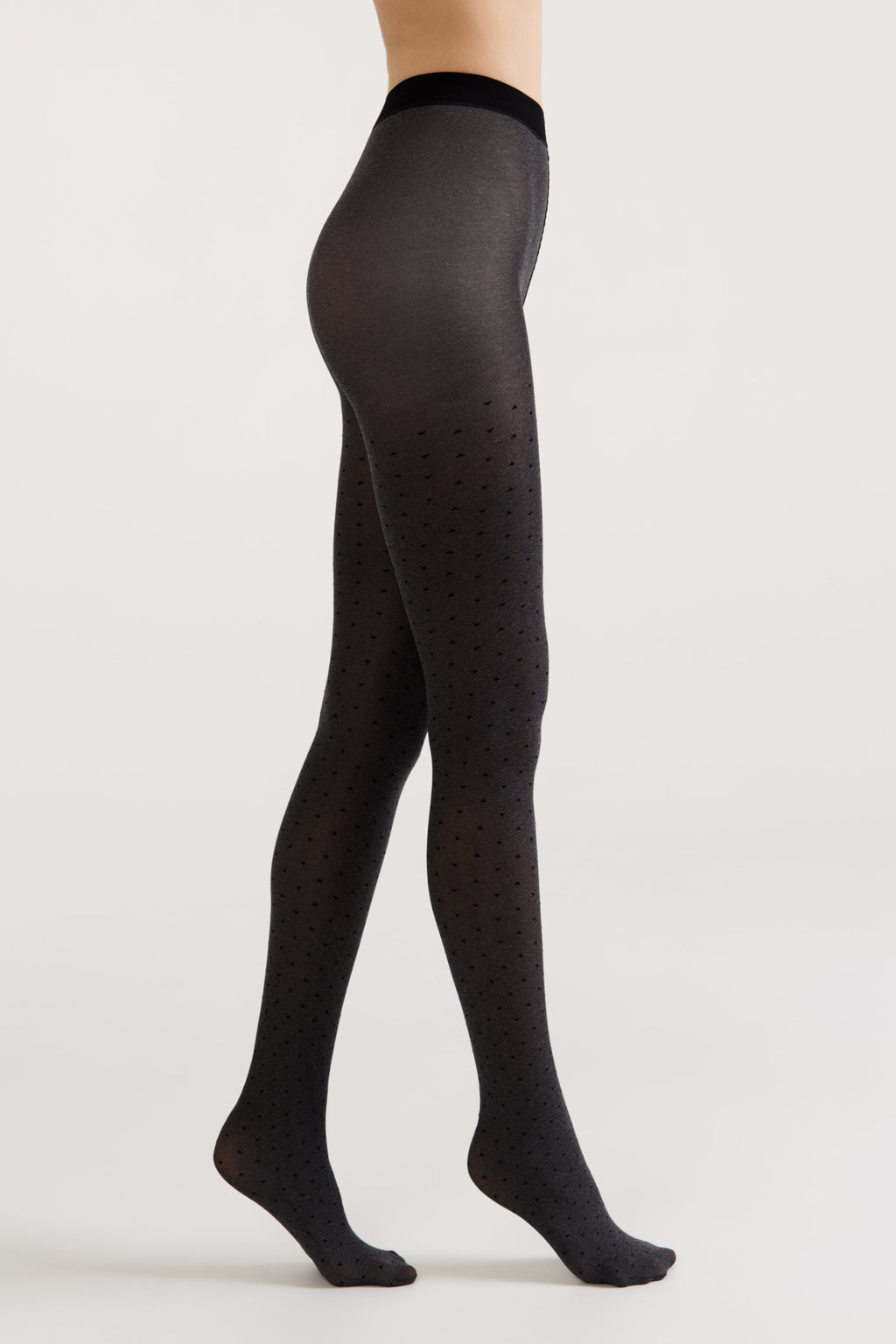 Conte Effect Fantasy Tights | Melange Triangle