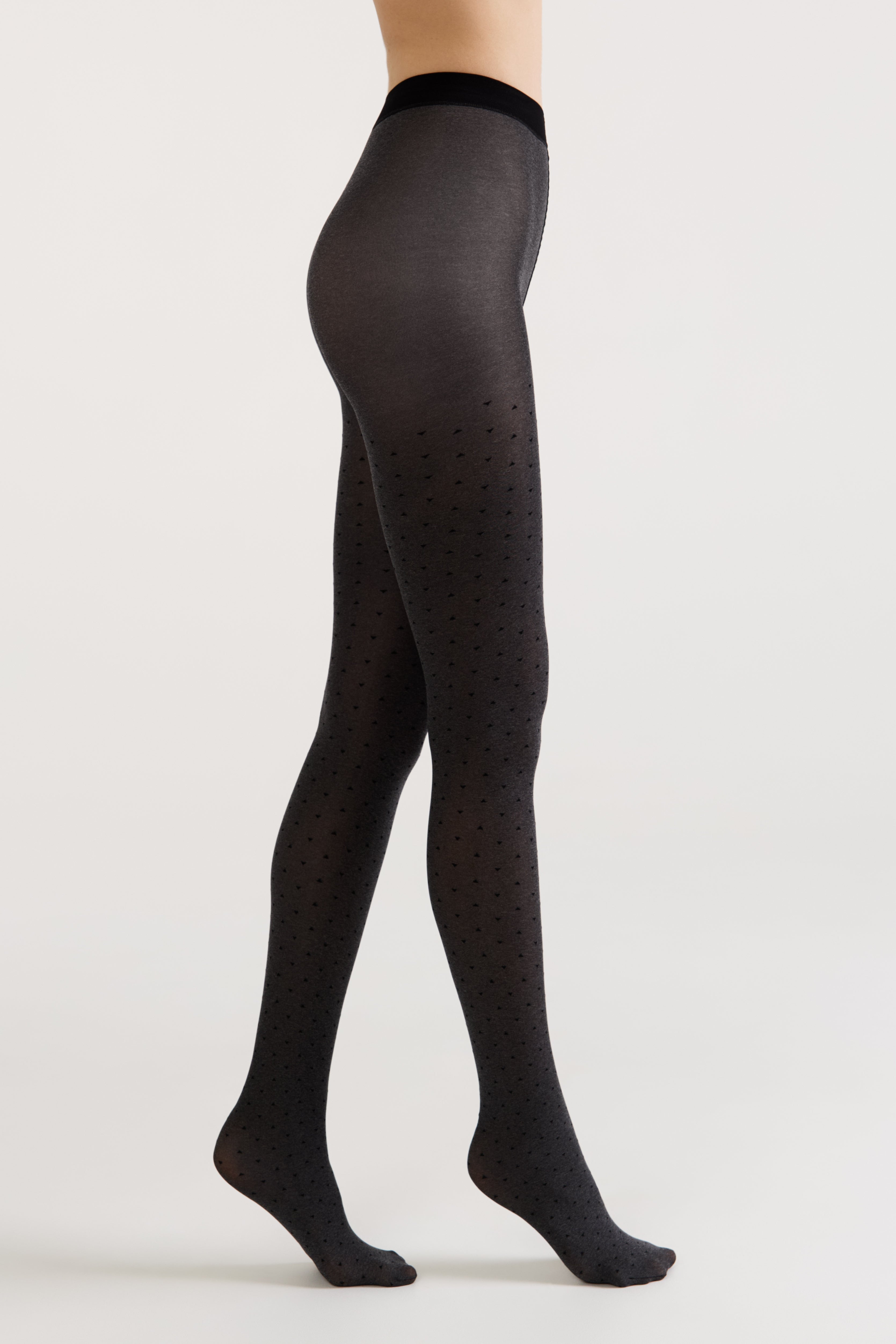 Conte Effect Fantasy Tights | Melange Triangle