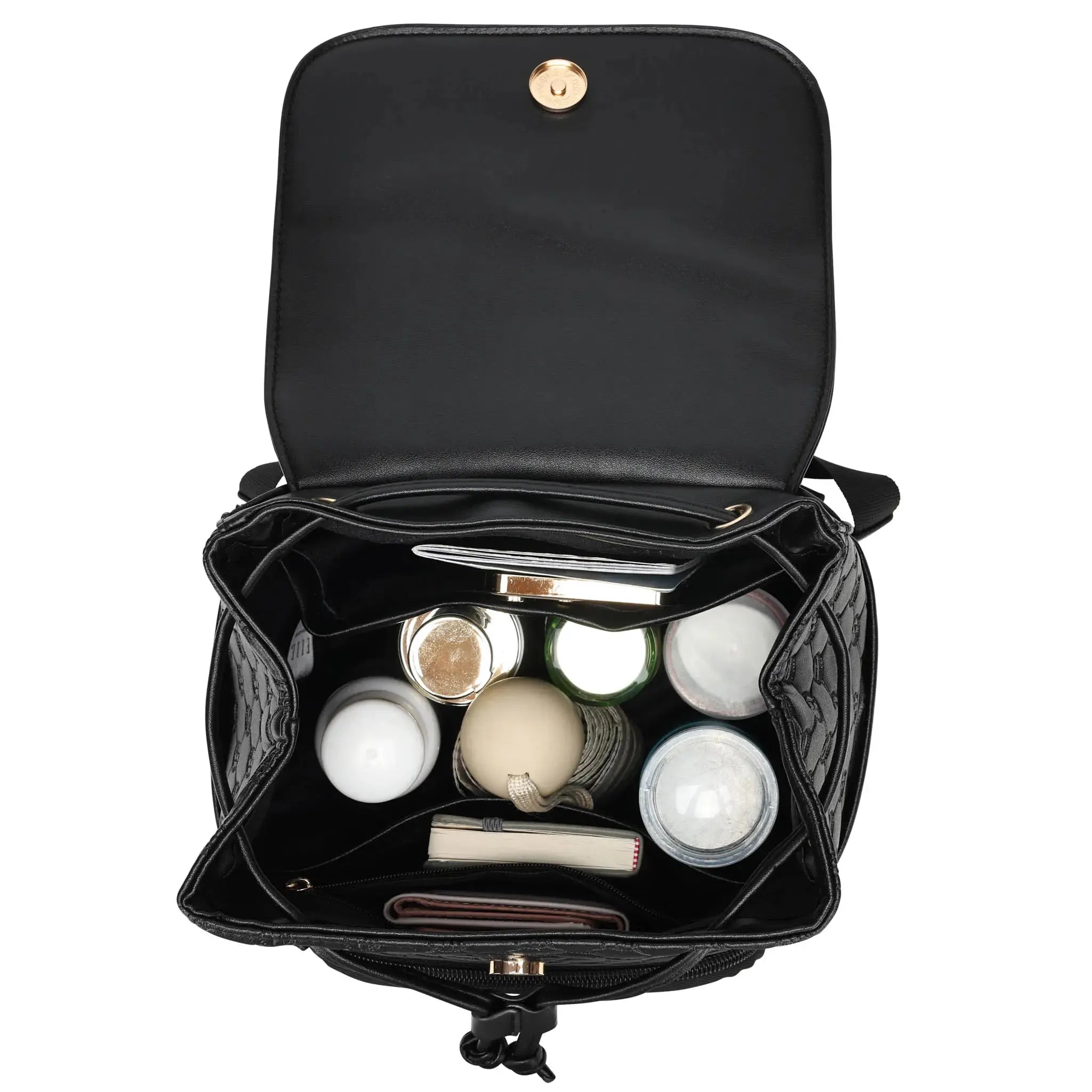 ELLE Compass 10L Vegan Leather Monogram Mini Backpack