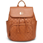 ELLE Compass 10L Vegan Leather Monogram Mini Backpack