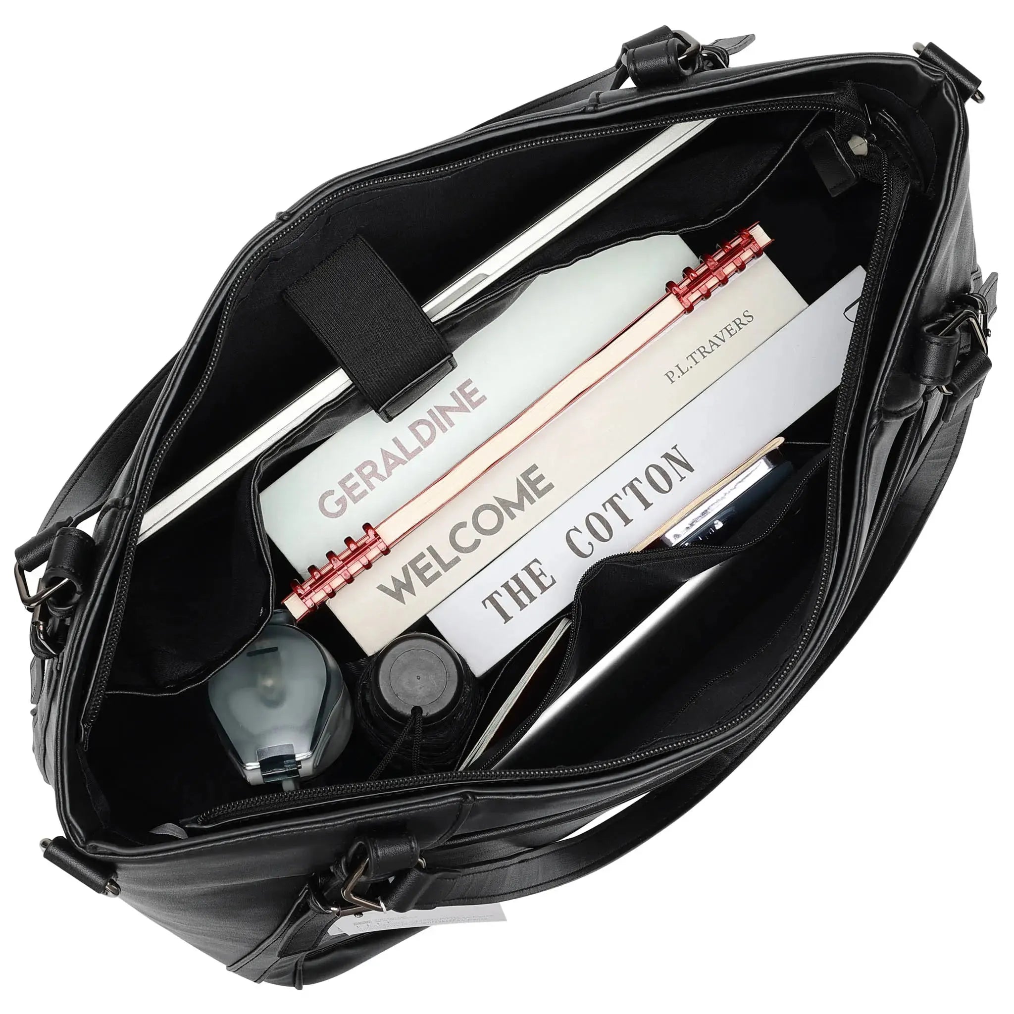 ELLE Leisure Luxe 33L Vegan Leather Weekender Tote Bag