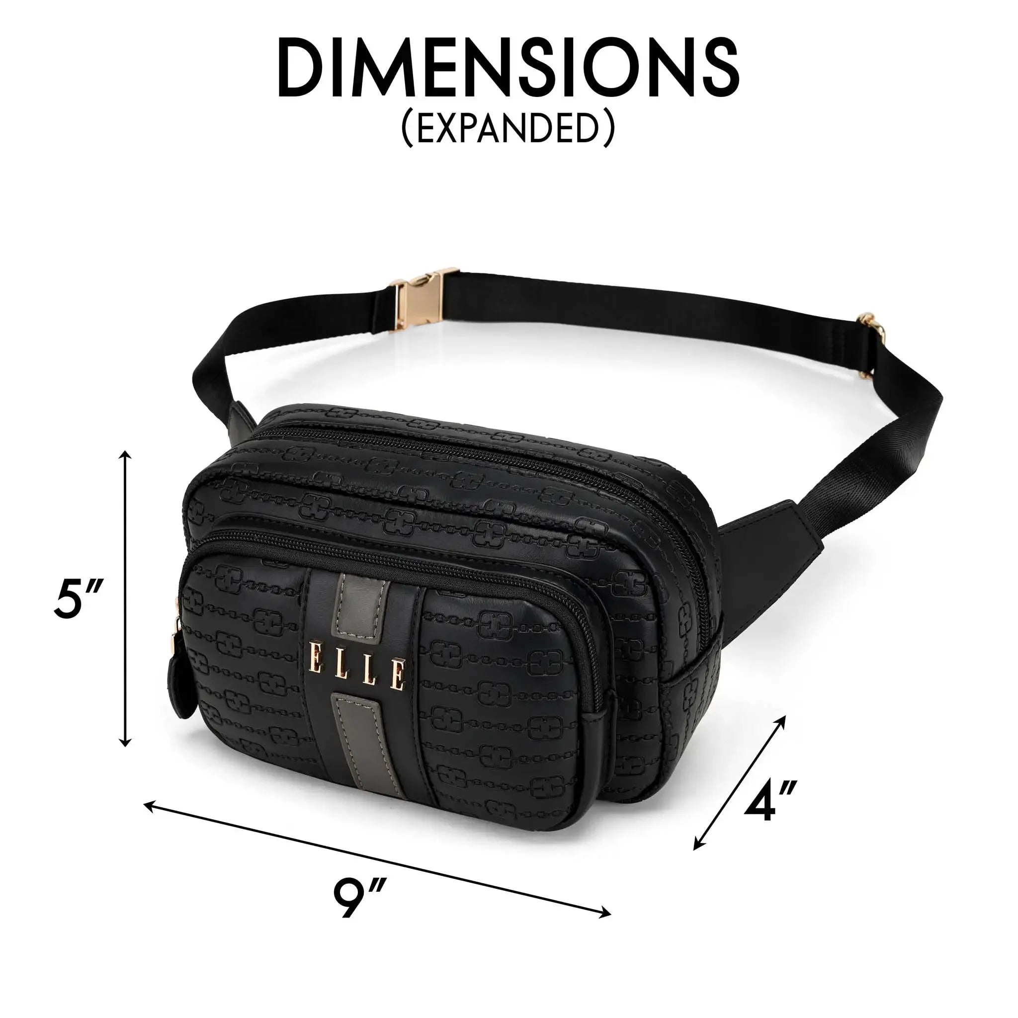 ELLE Eleganza 1.6L Belt Bag | Fanny Pack | Sling | Crossbody Bag