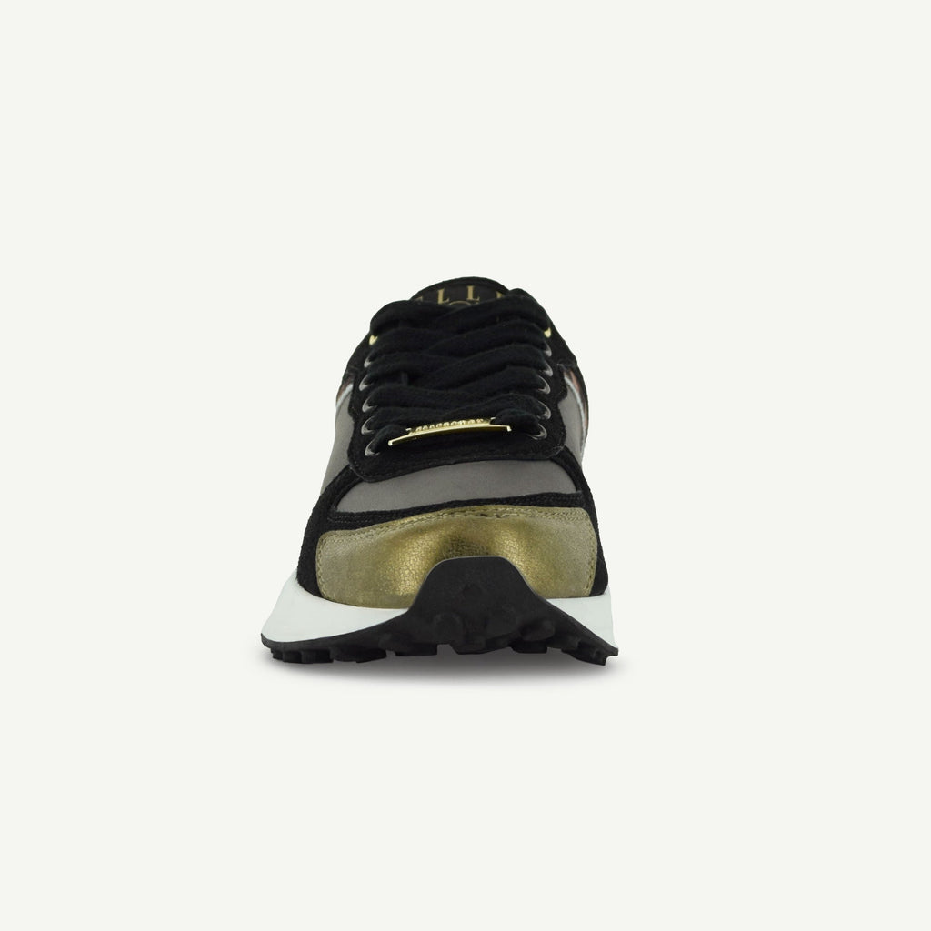 Bastille Retro Runner | Black & Animal Print