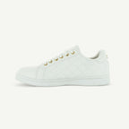 Voltaire Quilted Court Shoe White