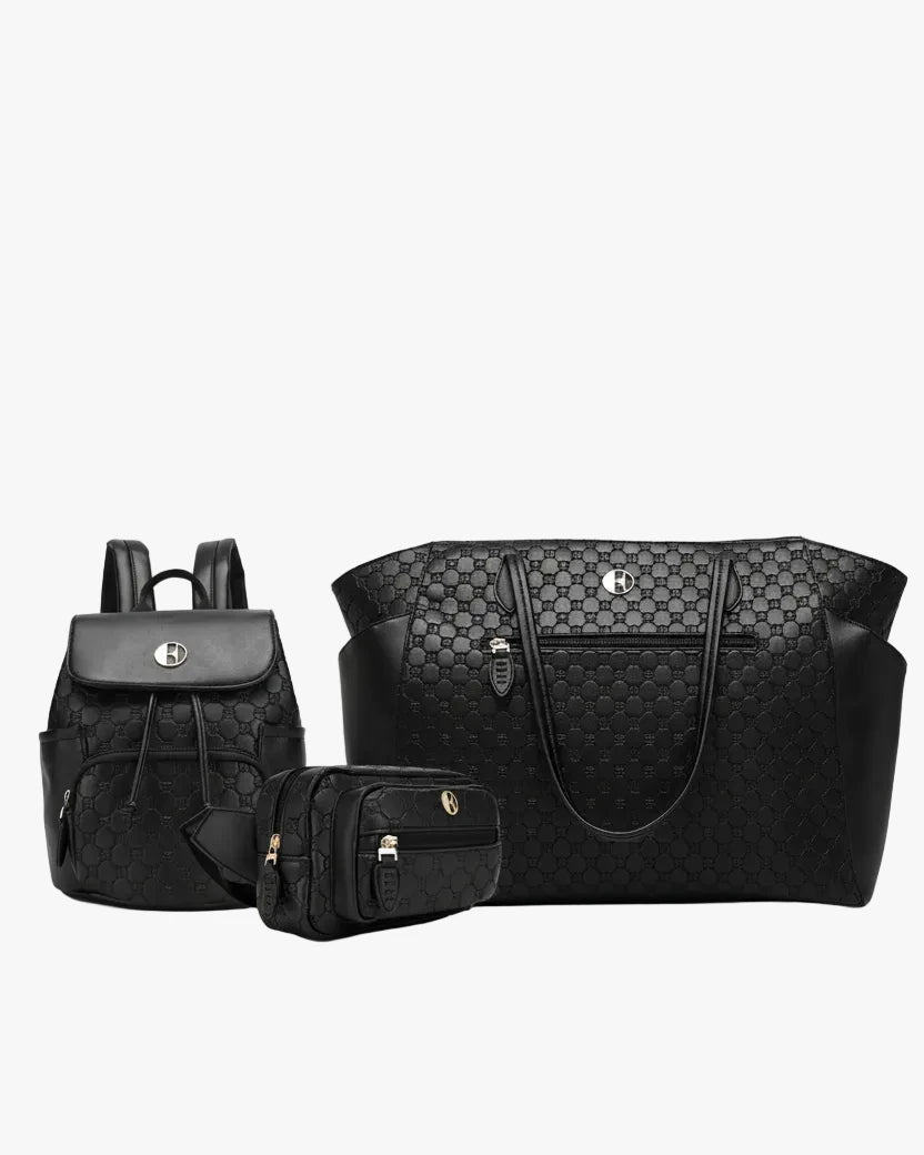 ELLE Compass 3-Piece Weekender, Backpack & Crossbody Set