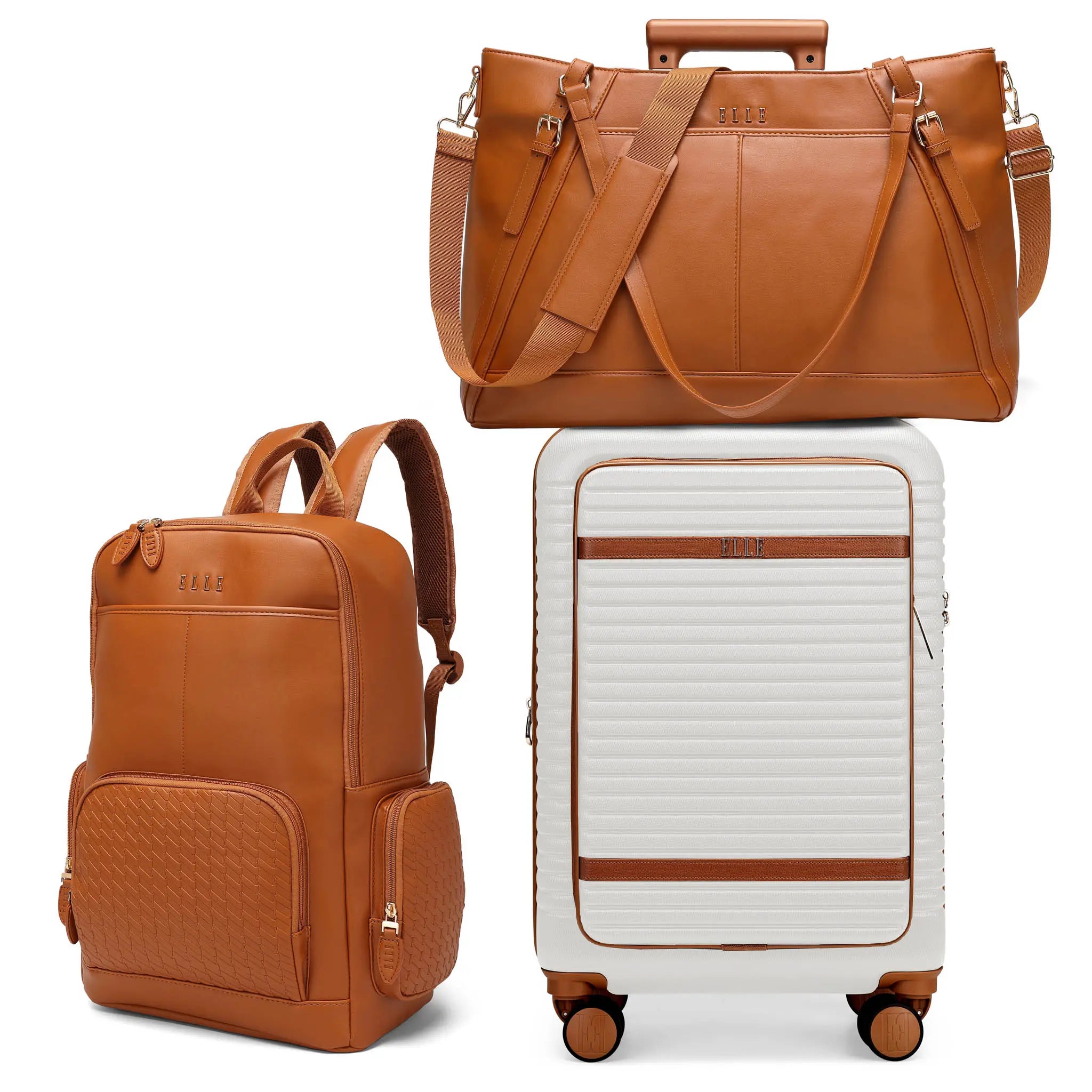 Leisure Escape Expandable 3-Piece Luggage Set