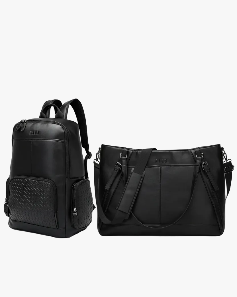 ELLE Leisure Luxe 2-Piece Weekender & Backpack Set