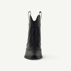 ISABEL Western Bootie | Black Snake