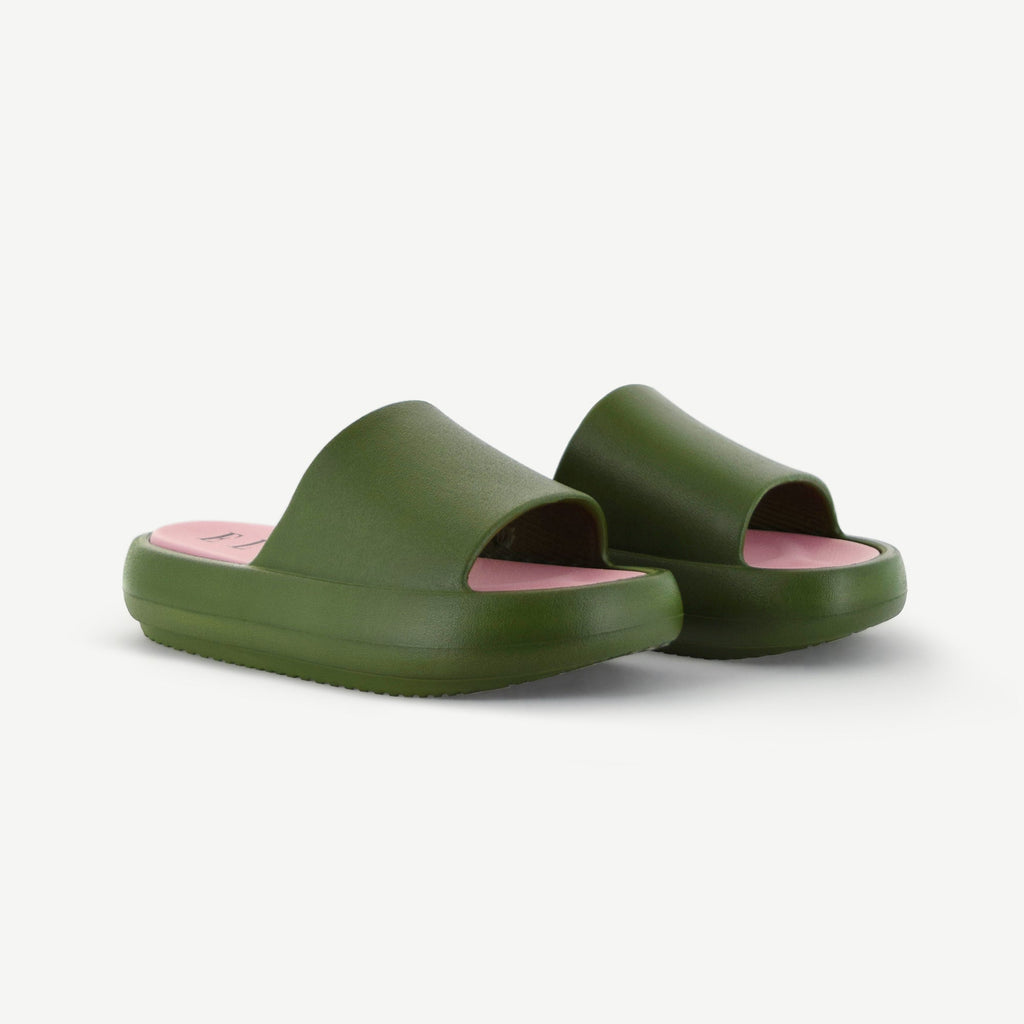 ST. TROPEZ Platform Slide | Olive