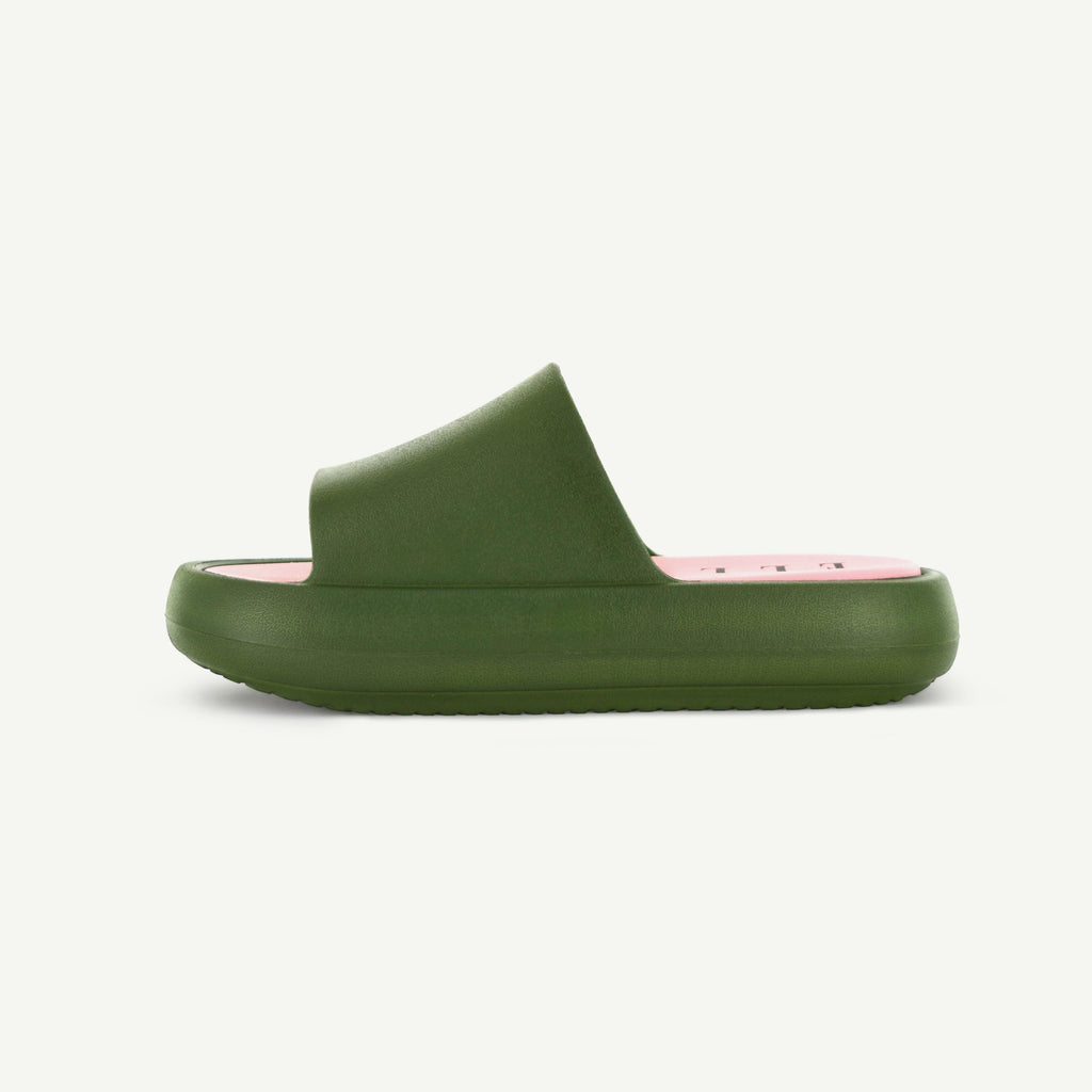 ST. TROPEZ Platform Slide | Olive