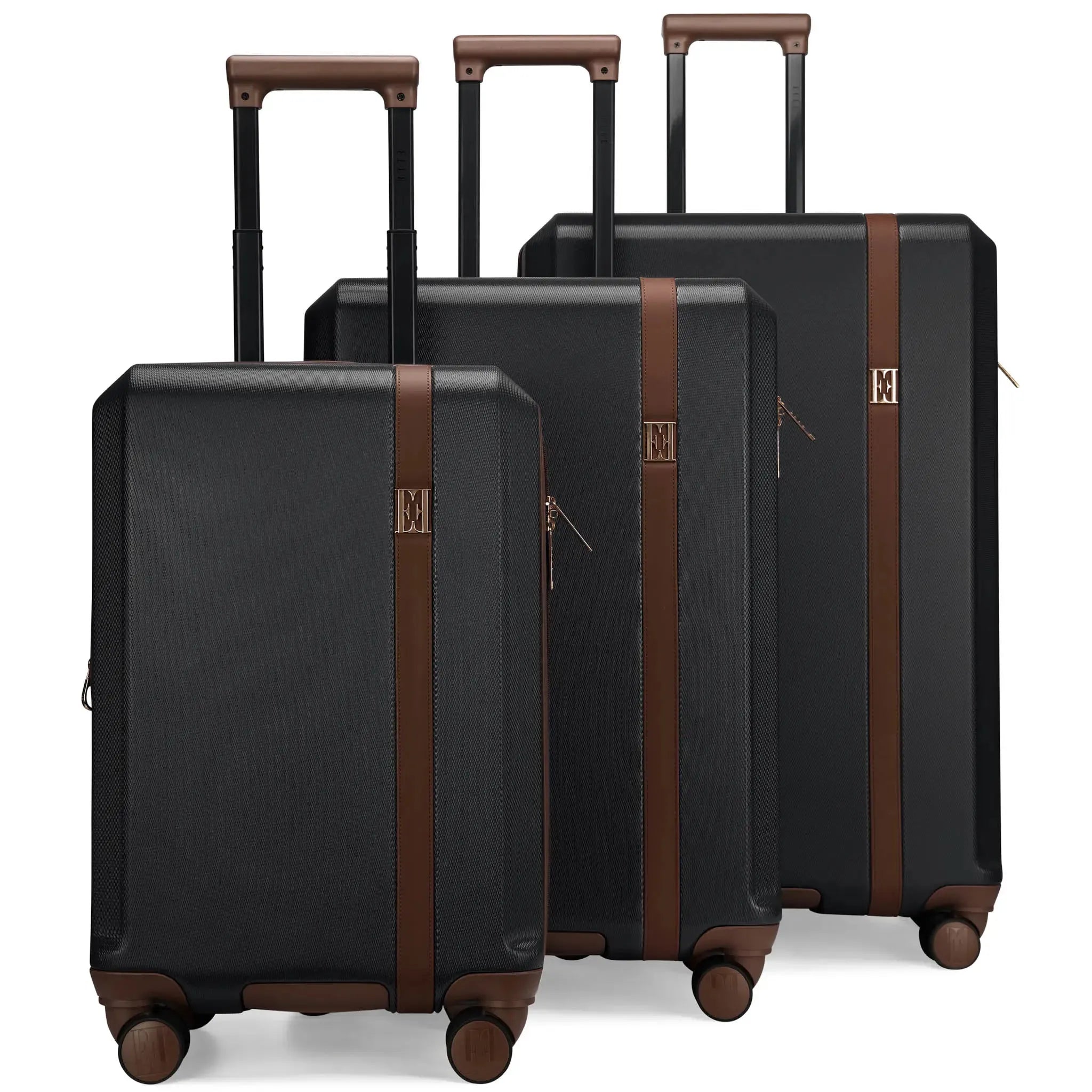 Luxe Journey 3-Piece Expandable Retro Luggage Set